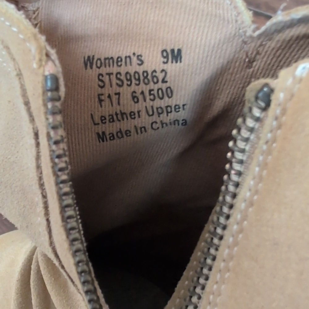Sperry Top Slider Harper Kara Tan Suede Wedge Ankle Bootie - Women's 9 - Picture 7 of 8
